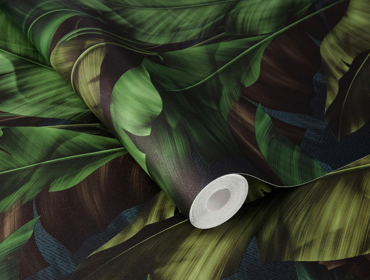 TAPETE - Dunkelgrün, Natur, Textil (600/53cm) - Tesa