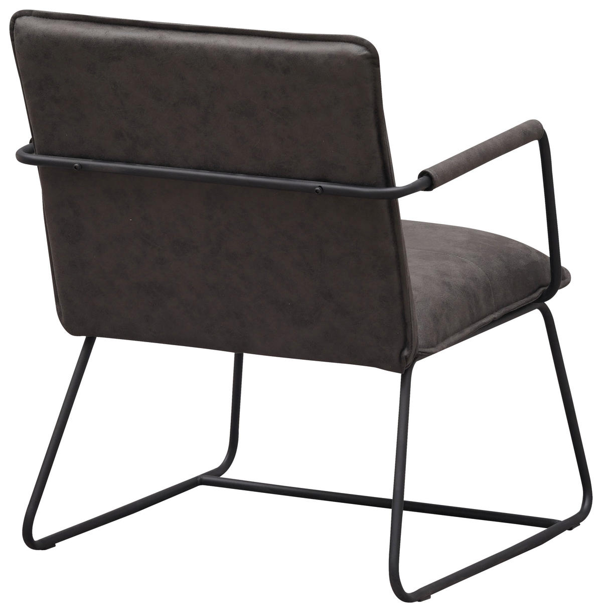 SESSEL Anthrazit    - Anthrazit/Schwarz, MODERN, Textil/Metall (65/80/68cm) - MID.YOU