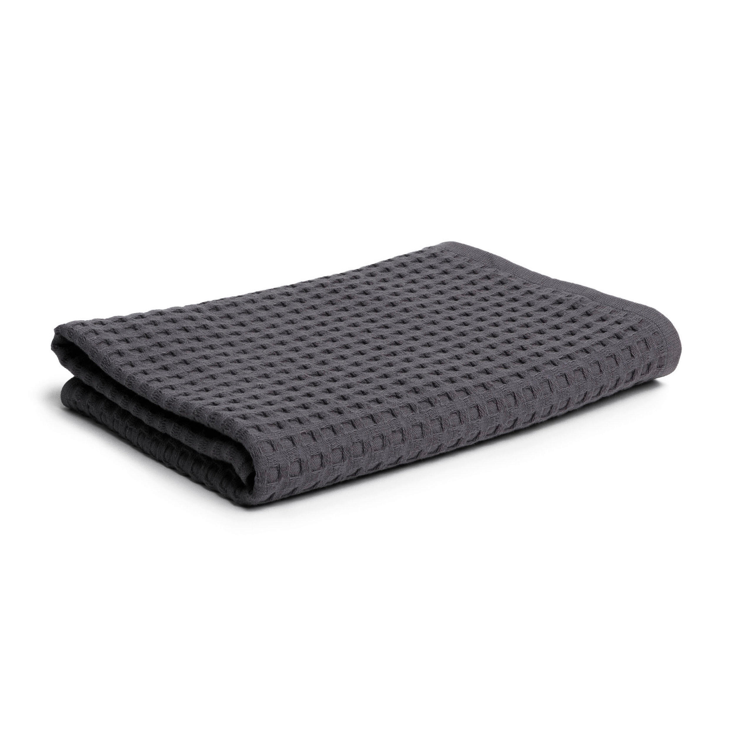HANDTUCH PIQUEE Grau  - Grau, Basics, Textil (50/100cm) - Moeve