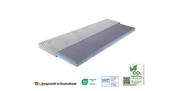 TOPPER 90/200 cm Höhe ca. 9 cm  - Weiß, KONVENTIONELL, Textil (90/200cm) - Novel