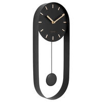 WANDUHR 20/50/5 cm   - Schwarz, Basics, Metall (20/50/5cm) - Karlsson