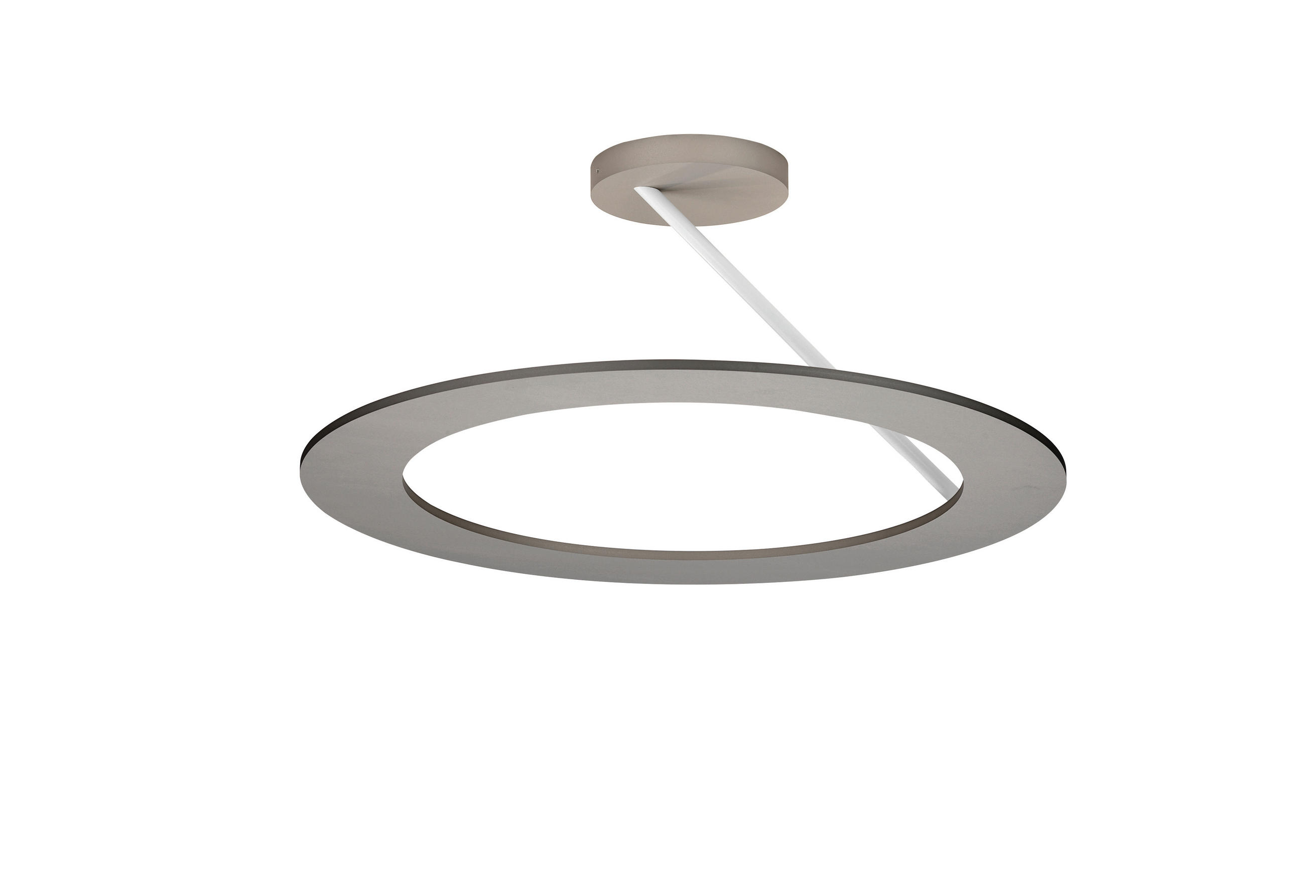 LED-DECKENLEUCHTE Stella 45/20 cm   - Alufarben/Weiß, Design, Metall (45/20cm) - BOPP