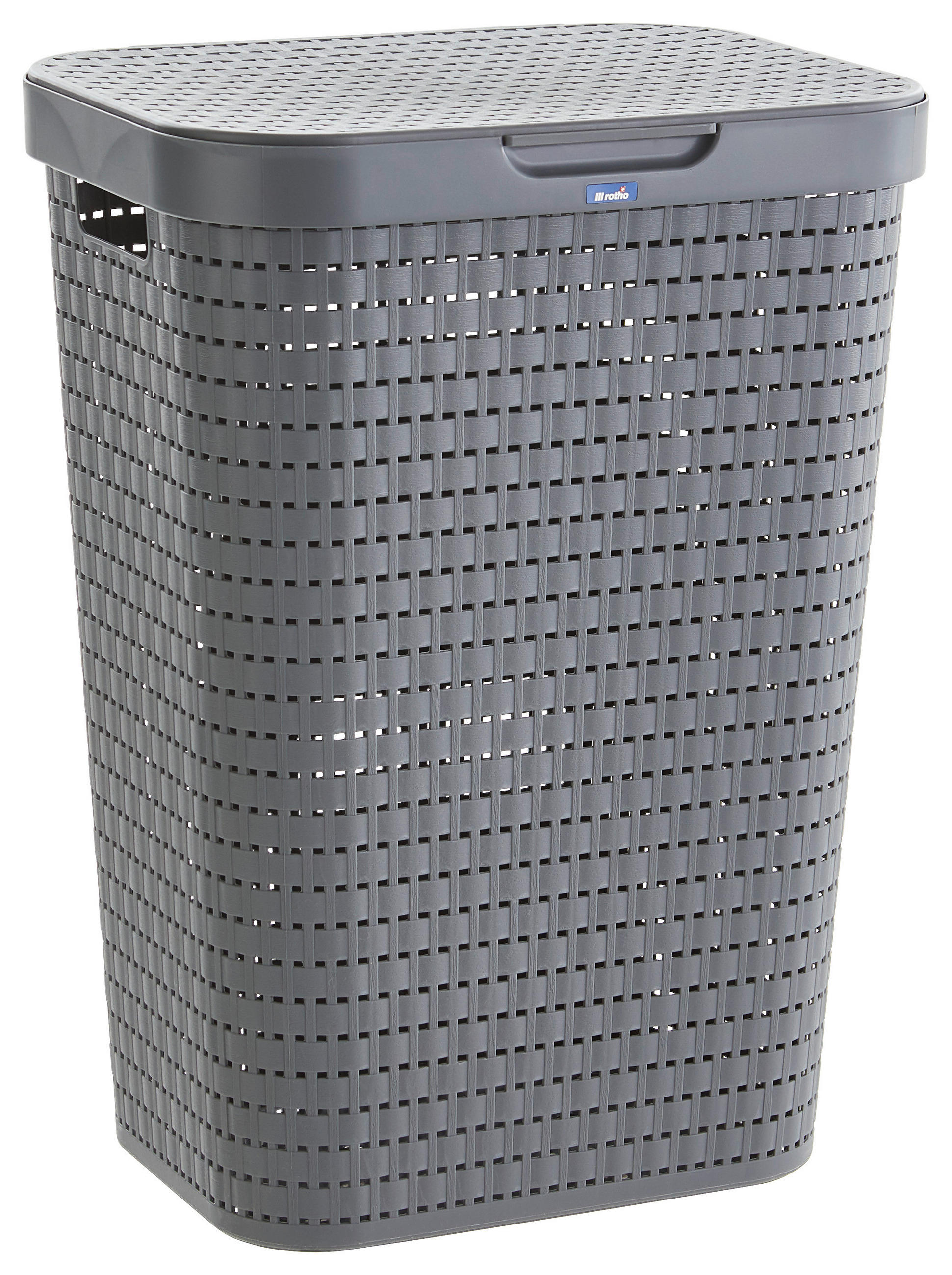 WÄSCHETONNE - Anthrazit, Basics, Kunststoff (42/32/57,2cm) - Rotho