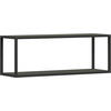 WANDREGAL 100/35,2/29 cm  - Anthrazit/Graphitfarben, Design, Holzwerkstoff/Metall (100/35,2/29cm) - Cantus