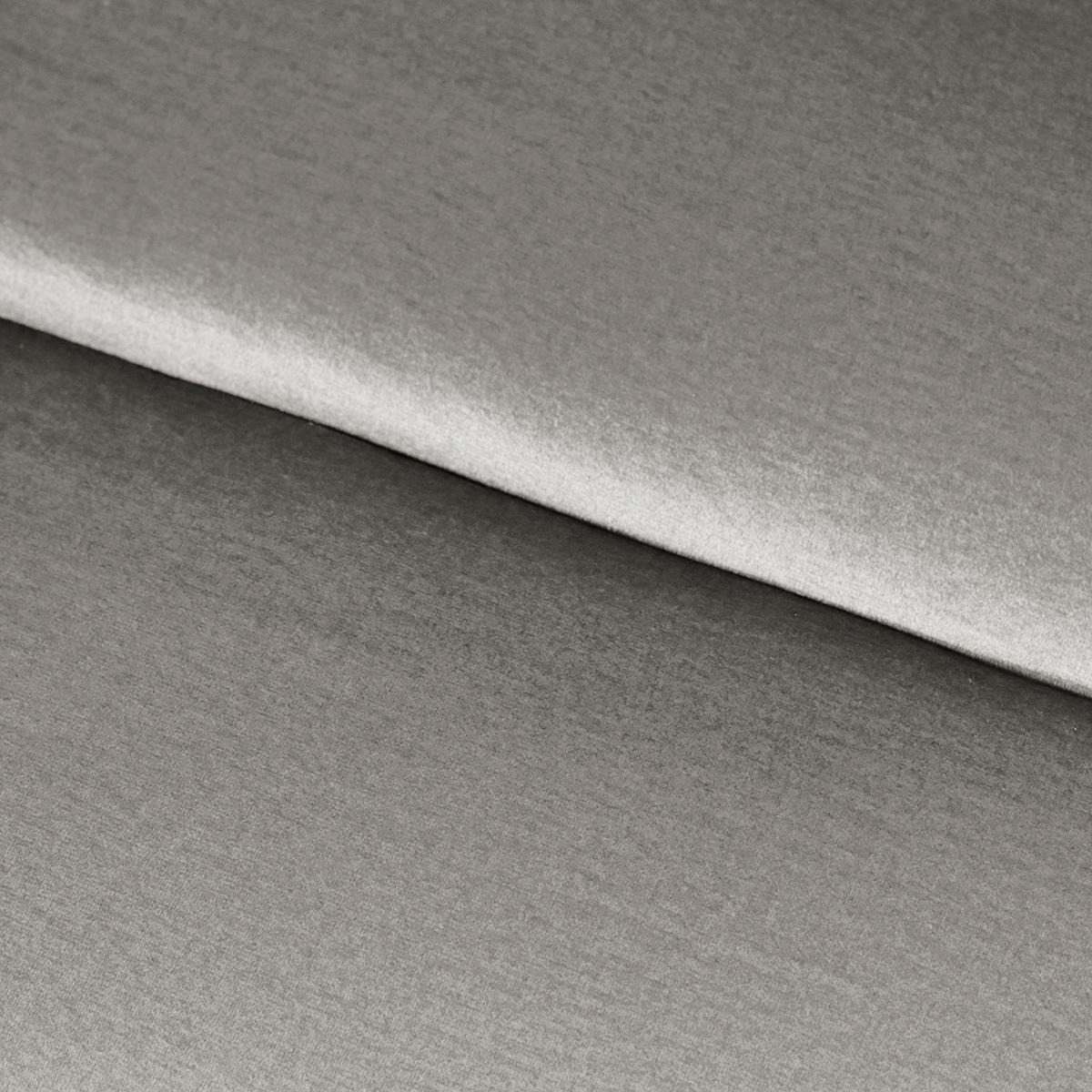 RELAXLIEGE Samt Dunkelgrau  - Dunkelgrau/Silberfarben, Design, Textil/Metall (65/65-95/171cm) - Livetastic