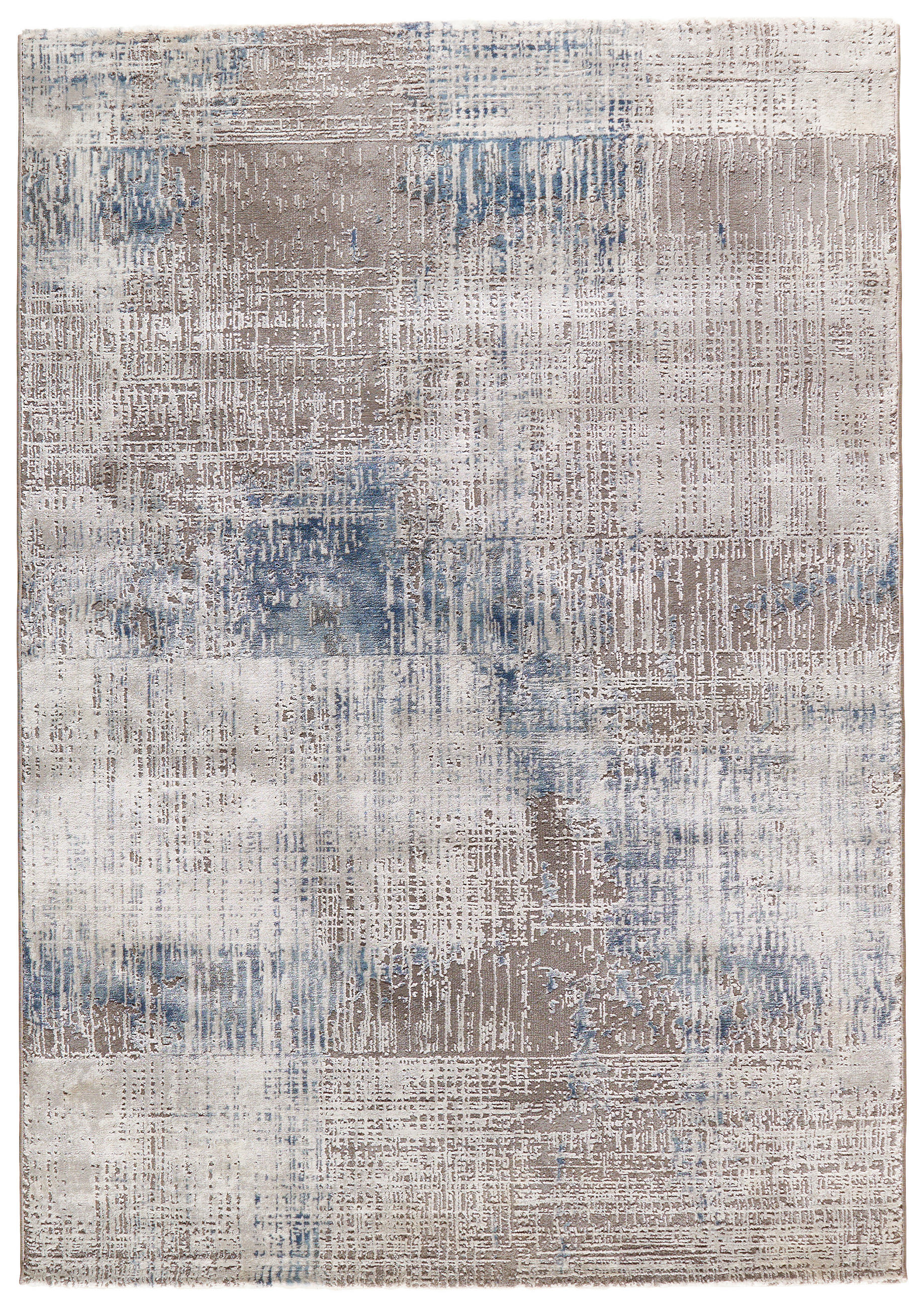 VINTAGE-TEPPICH 133/190 cm Blau, Grau  - Blau/Grau, Design, Textil (133/190cm) - Novel