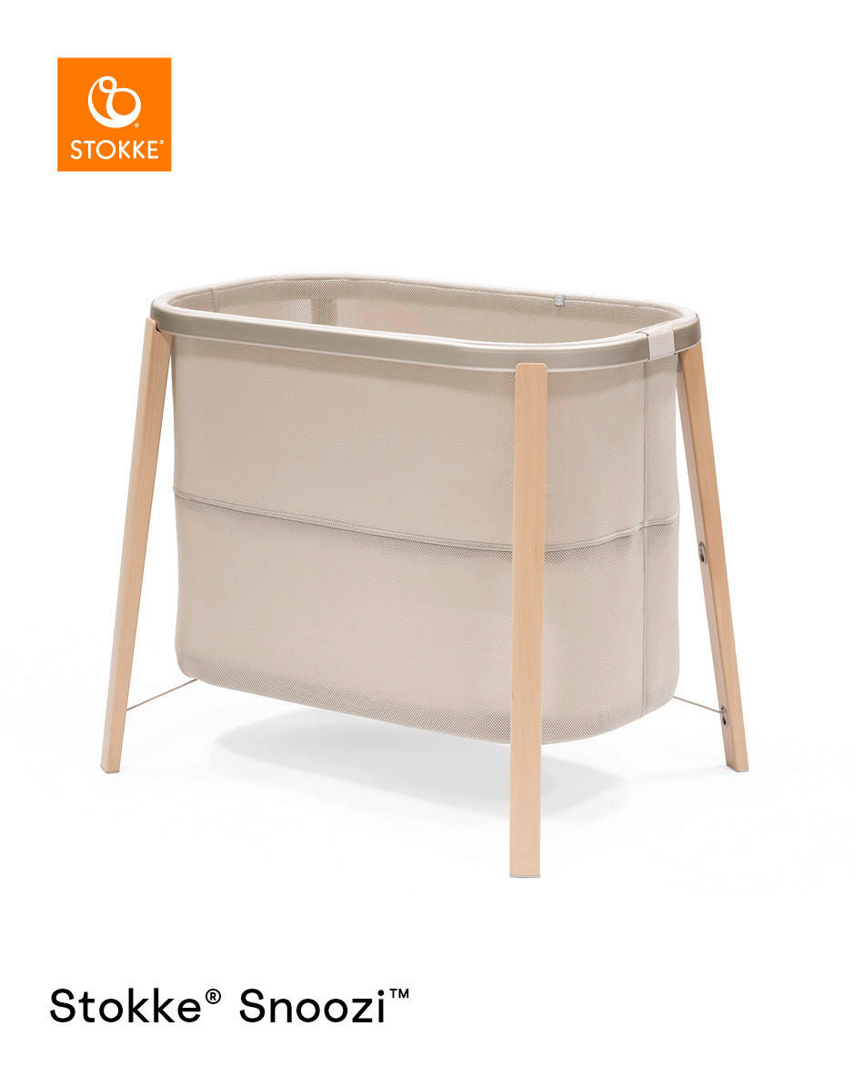 DODATNA POSTELJICA Snoozi bukev 59,7/76/87,1 cm naravne barve, bež  - naravne barve/bež, Basics, kovina/tekstil (59,7/76/87,1cm) - Stokke