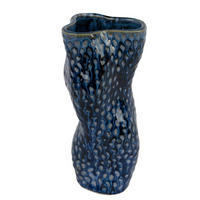 VASE 20 cm  - Blau, Basics, Keramik (39,00/20,00/22,00cm)
