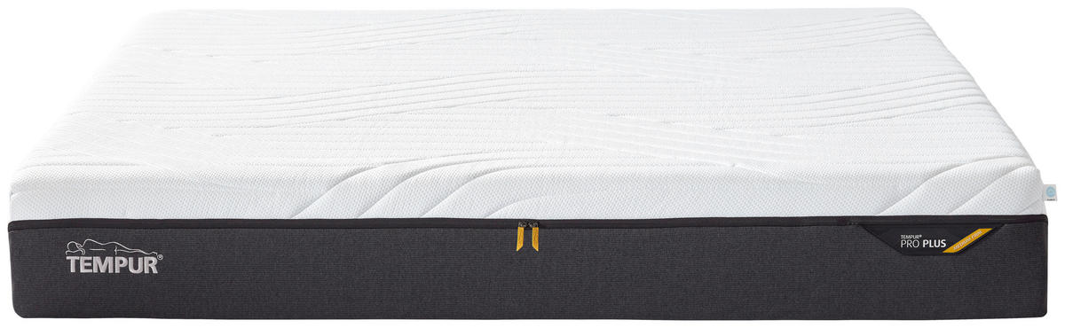 MATRATZE PRO PL.MED.FIRM.HYBR. Pro Plus® Coolquilt 180/200 cm Höhe ca. 27 cm  - Anthrazit/Weiß, Basics, Textil (180/200cm) - Tempur