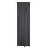 WÄRMESCHUTZVORHANG ESKIMO blickdicht 135/145 cm   - Grau, Basics, Textil (135/145cm)