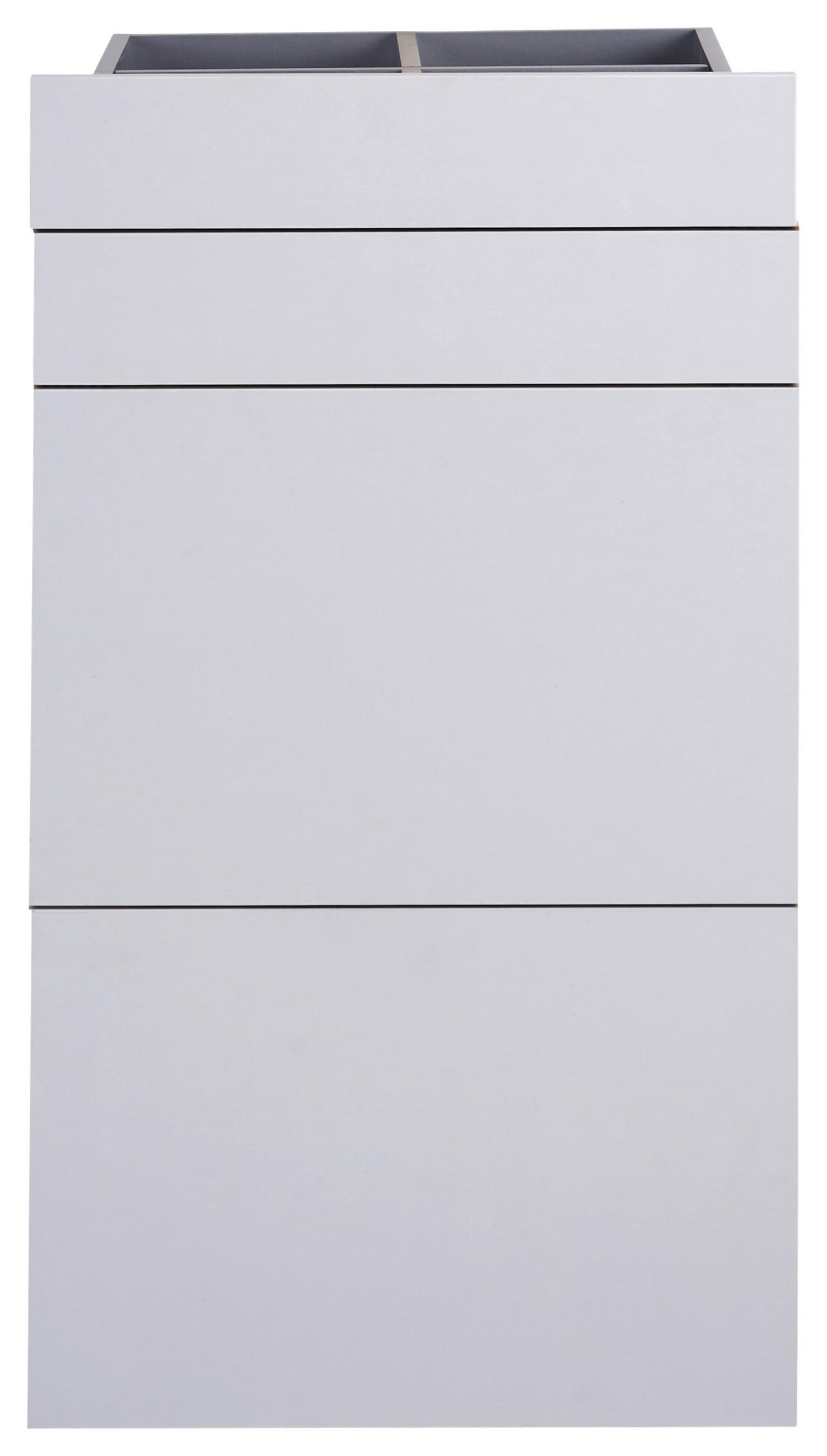 SADA ZÁSUVEK, světle šedá, 45,3/83/46,8 cm - světle šedá, Konvenční, kompozitní dřevo (45,3/83/46,8cm) - Hom`in