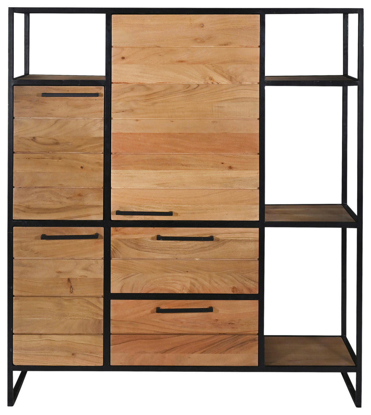 HIGHBOARD Urban Garden 2.0  in 128/145/42 cm  - Schwarz/Honig, Design, Holz/Metall (128/145/42cm) - MID.YOU