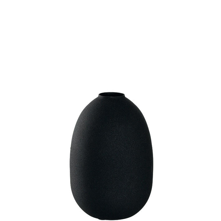 VASE 19,00 cm  - Schwarz, Basics, Metall (19cm) - Leonardo