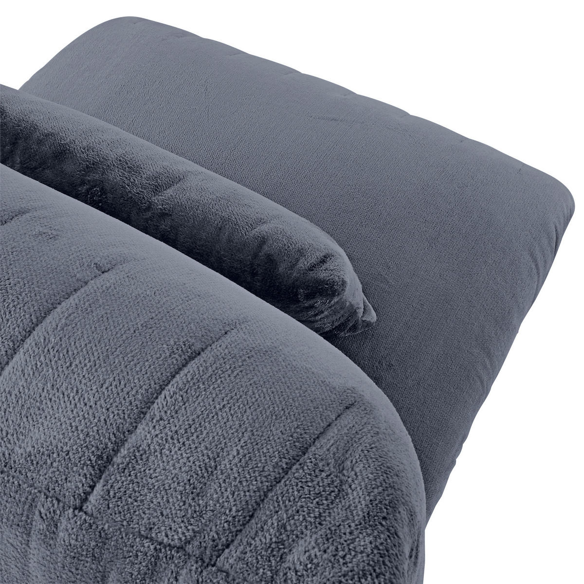 FÅTÖLJ i textil blågrå  - blågrå/svart, Klassisk, textil/plast (100/86/100cm) - MID.YOU