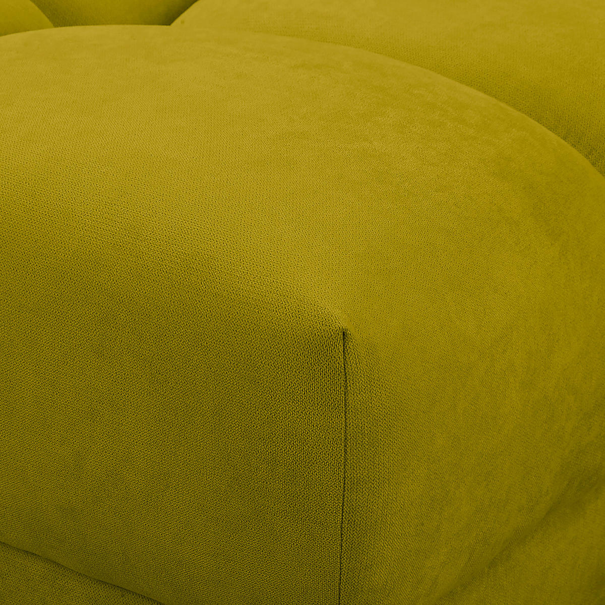 ECKSOFA in Mikrofaser Grün  - Silberfarben/Grün, Design, Textil/Metall (256/175cm) - Livetastic
