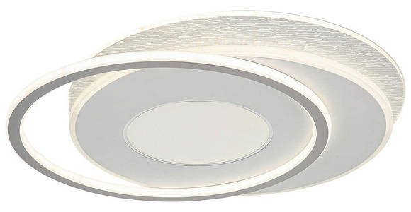 DECKENLEUCHTE    44/48/5 cm  - Chromfarben/Alufarben, Trend, Kunststoff/Metall (44/48/5cm) - Novel