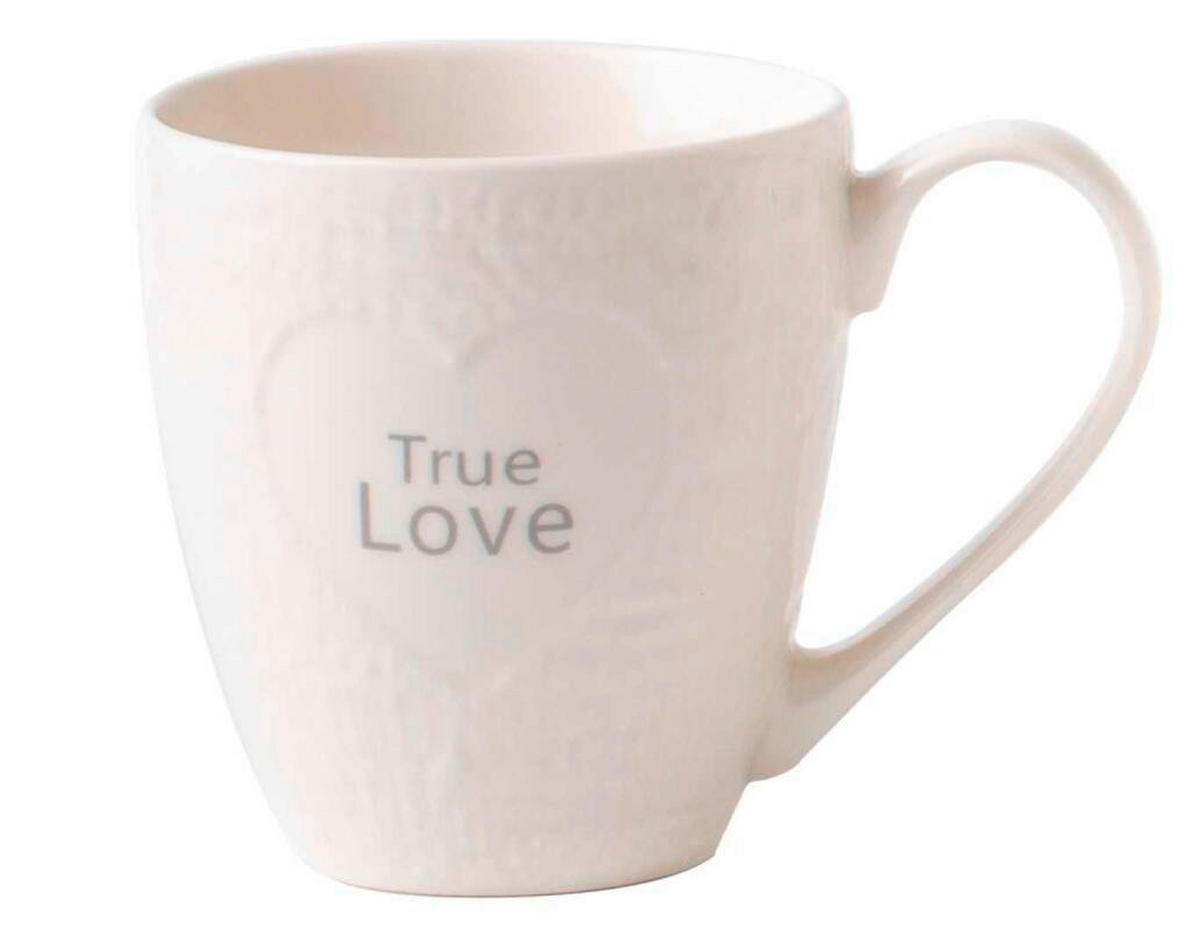 CANĂ PENTRU CAFEA 530 ml  - alb, Trend, ceramică (10,3/11,3cm) - Landscape