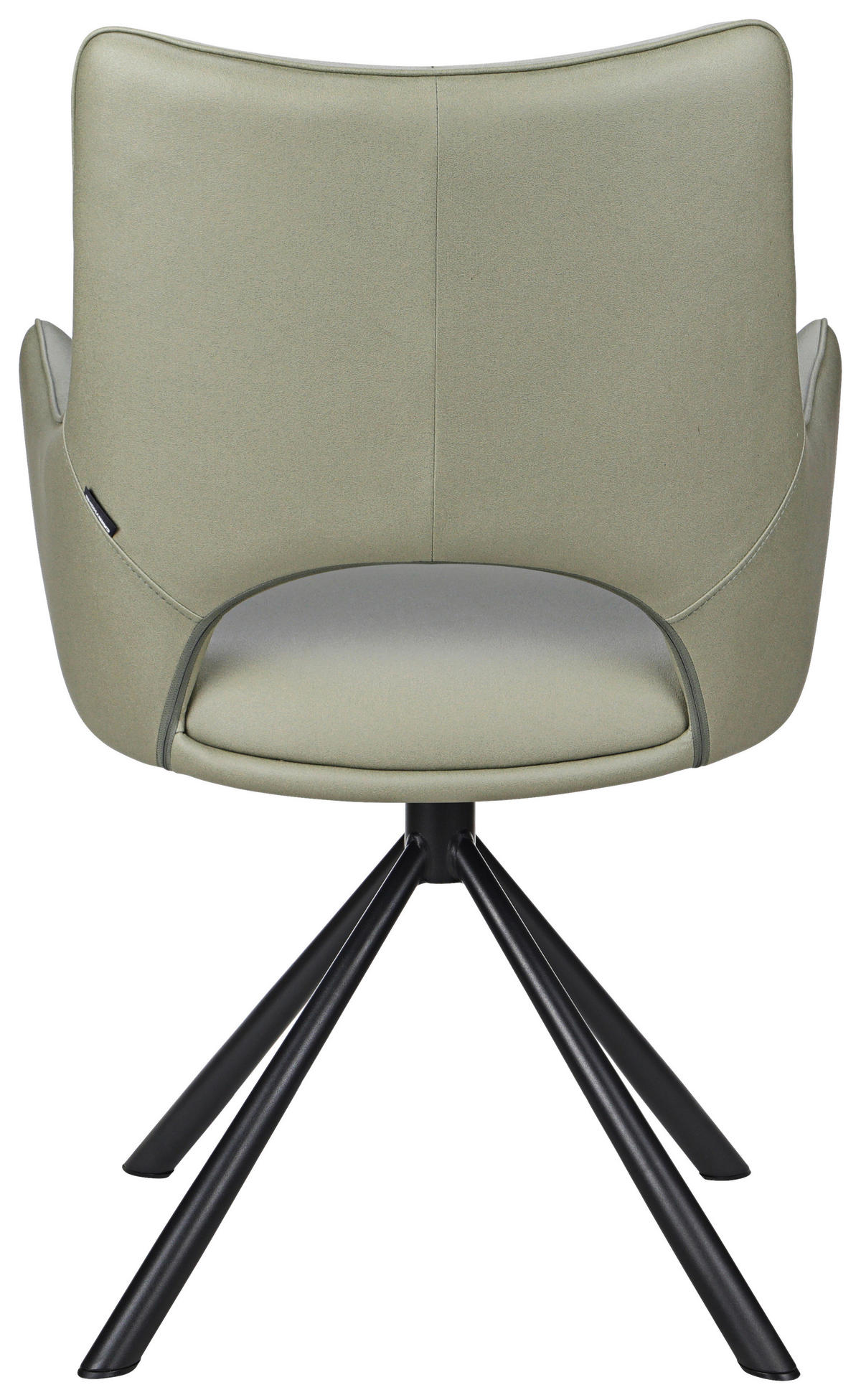 ARMLEHNSTUHL  in Eisen Mikrofaser  - Schwarz/Grün, Design, Textil/Metall (59/88,5/62cm) - Carryhome