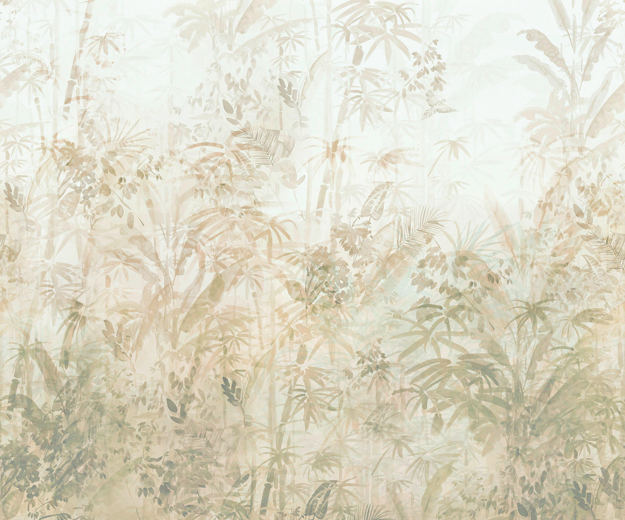 Xora Vliestapete Braun, Gelb, Grün 300x250 cm