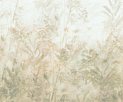 Xora Vliestapete Braun, Gelb, Grün 300x250 cm