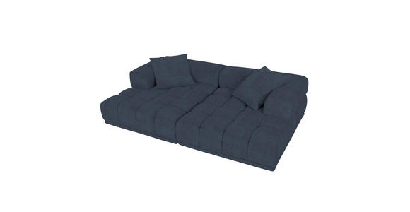 SOFAELEMENT in Plüsch Anthrazit  - Anthrazit/Schwarz, KONVENTIONELL, Kunststoff/Textil (125/66/155cm) - Carryhome