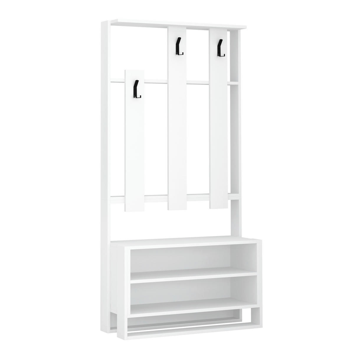 GARDEROBENSCHRANK 90/180/36 cm  - Weiss, Design, Holzwerkstoff (90/180/36cm) - Livetastic