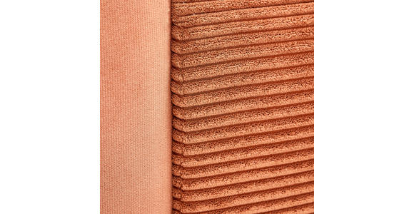 2,5-SITZER  in Cord, Velours Rostfarben  - Rostfarben/Schwarz, KONVENTIONELL, Textil/Metall (200/84/99cm) - Carryhome