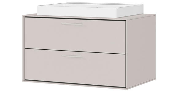 WASCHTISCHKOMBI  - Kaschmir/Weiß, MODERN, Keramik/Holzwerkstoff (80/47/50cm) - Xora