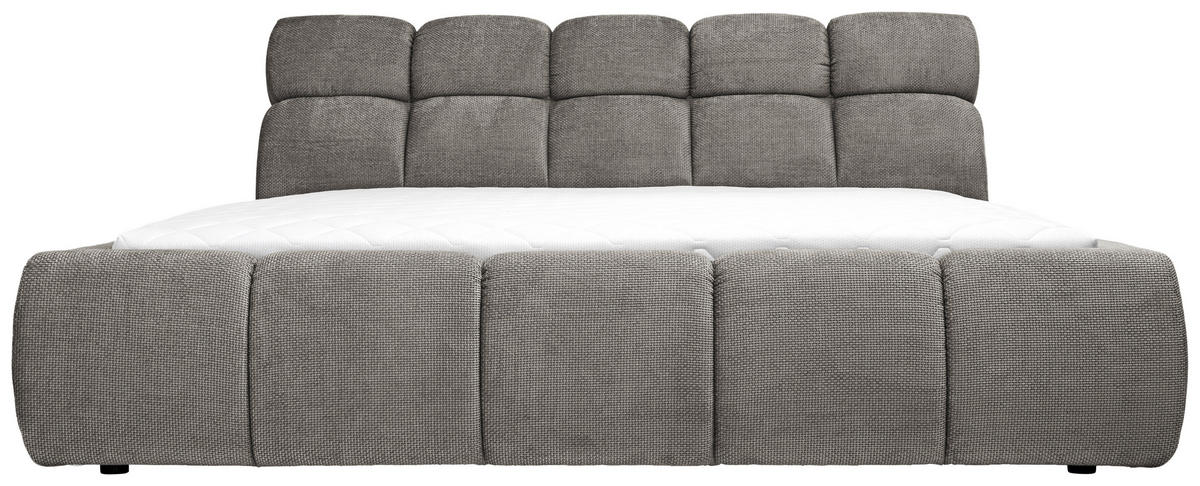 POLSTERBETT 140/200 cm  in Greige  - Greige/Schwarz, Design, Kunststoff/Textil (140/200cm) - Esposa