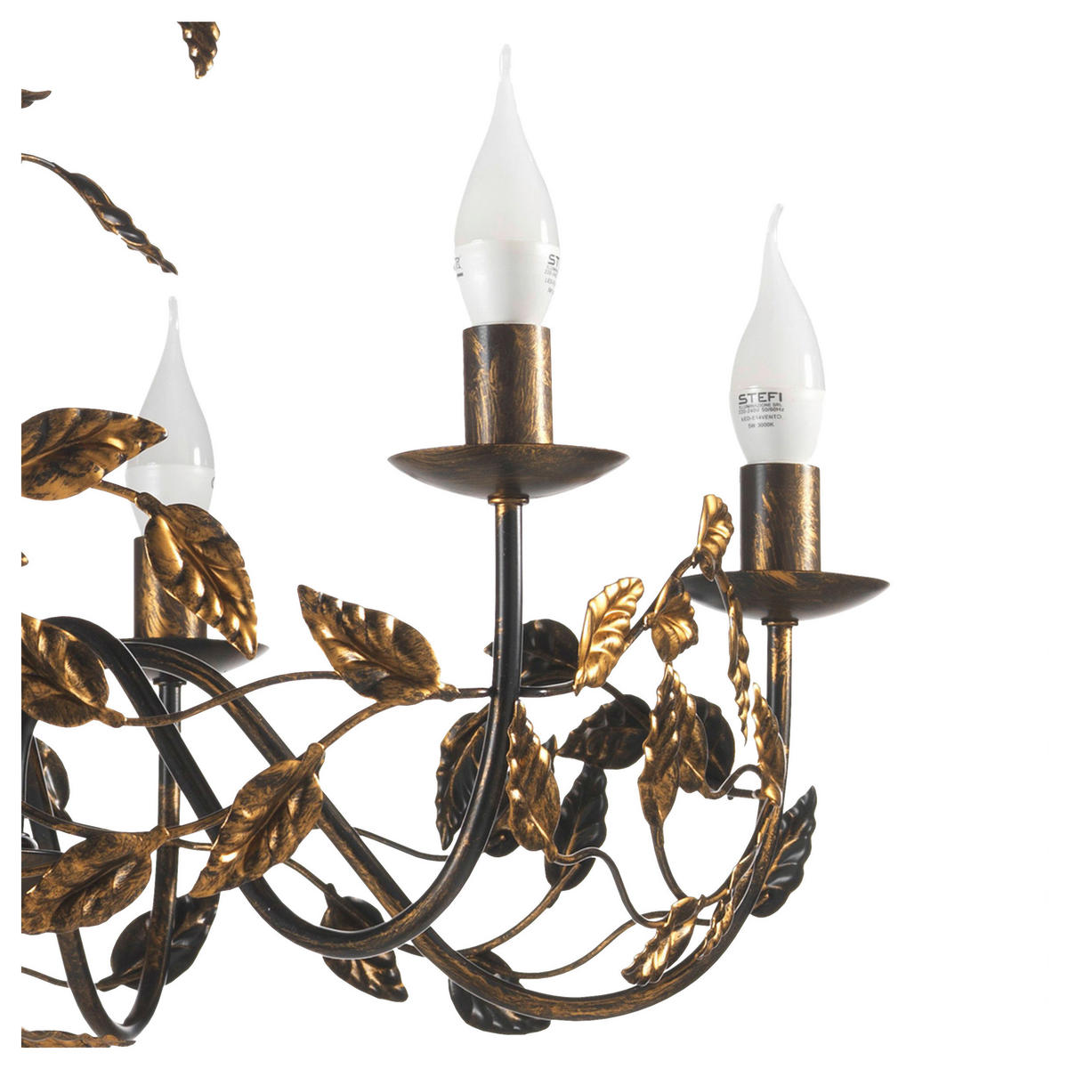KRONLEUCHTER 4914 CAROLINA 70/70/110 cm   - Bronzefarben, Basics, Metall (70/70/110cm)