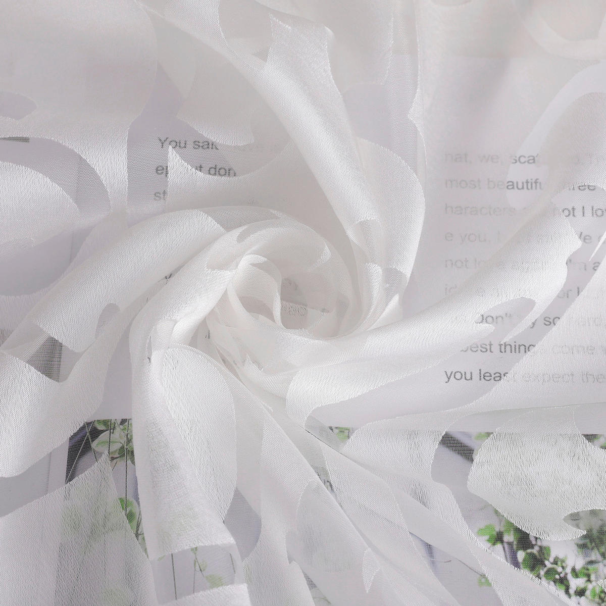FALTROLLO  transparent  140/140 cm    - Weiß Hochglanz, Basics, Textil (140/140cm)