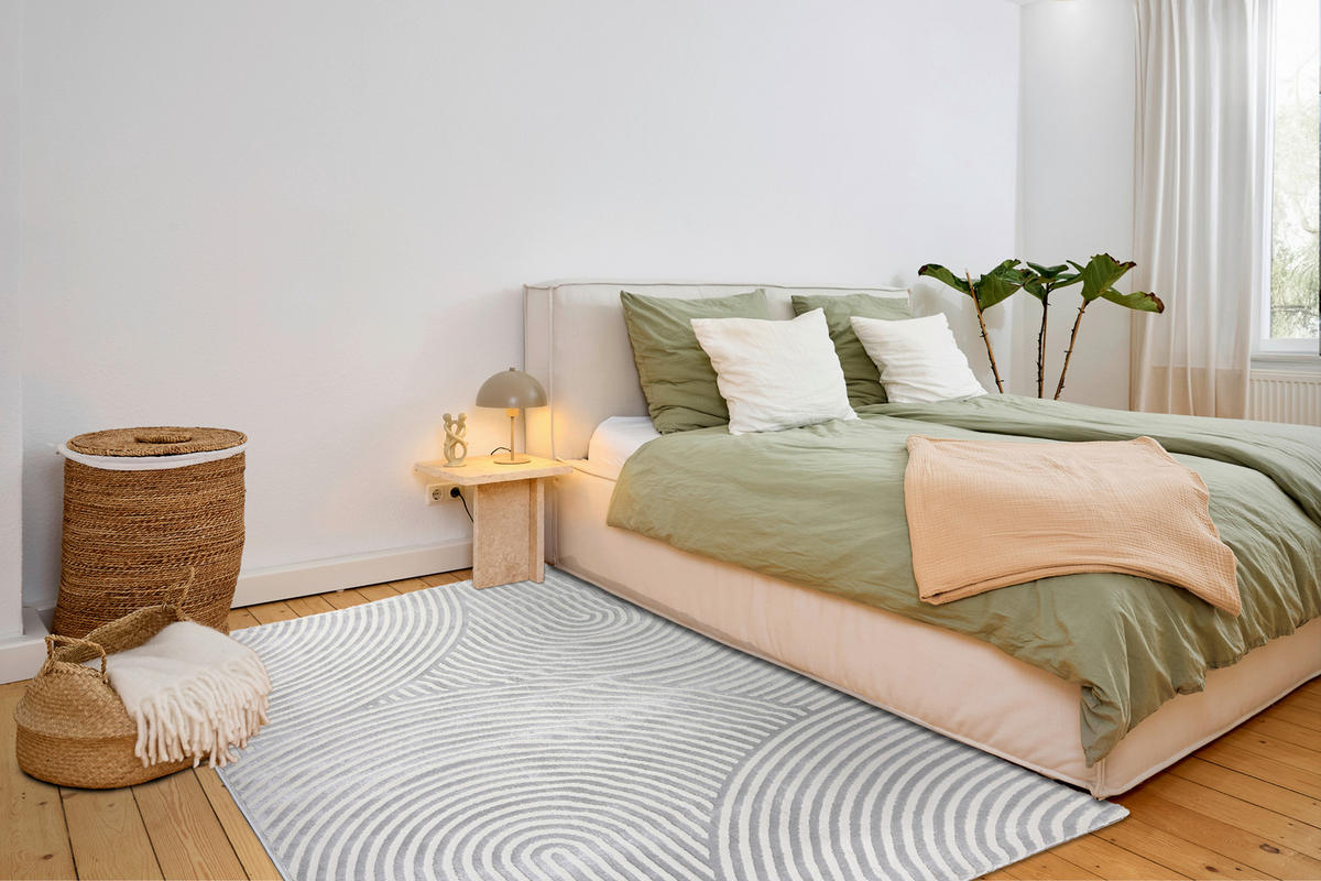 WEBTEPPICH 160/230 cm Jules Silberfarben rechteckig  - Silberfarben, Basics, Kunststoff/Textil (160/230cm) - Astra