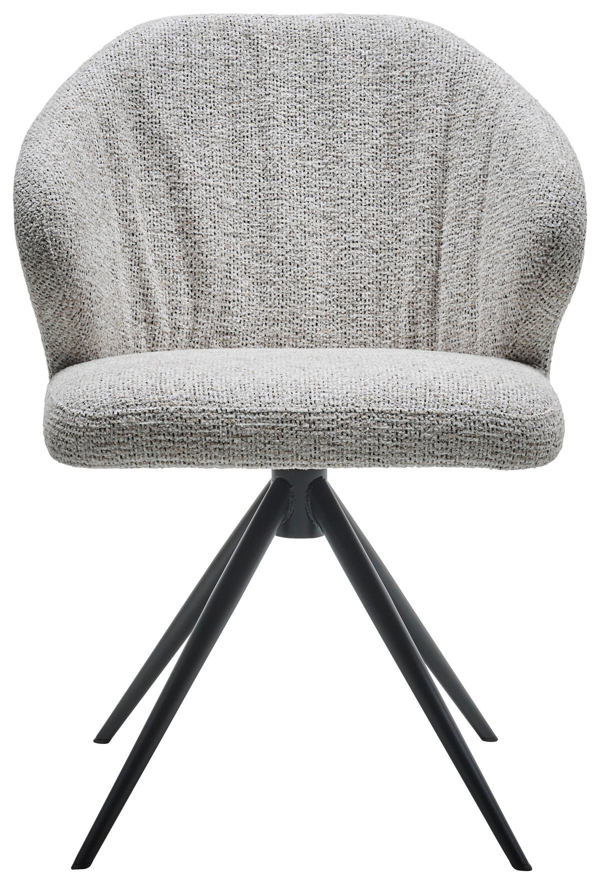 STUHL  in Bouclé Textil  - Beige/Creme, Design, Textil/Metall (61/84/61cm) - Dieter Knoll