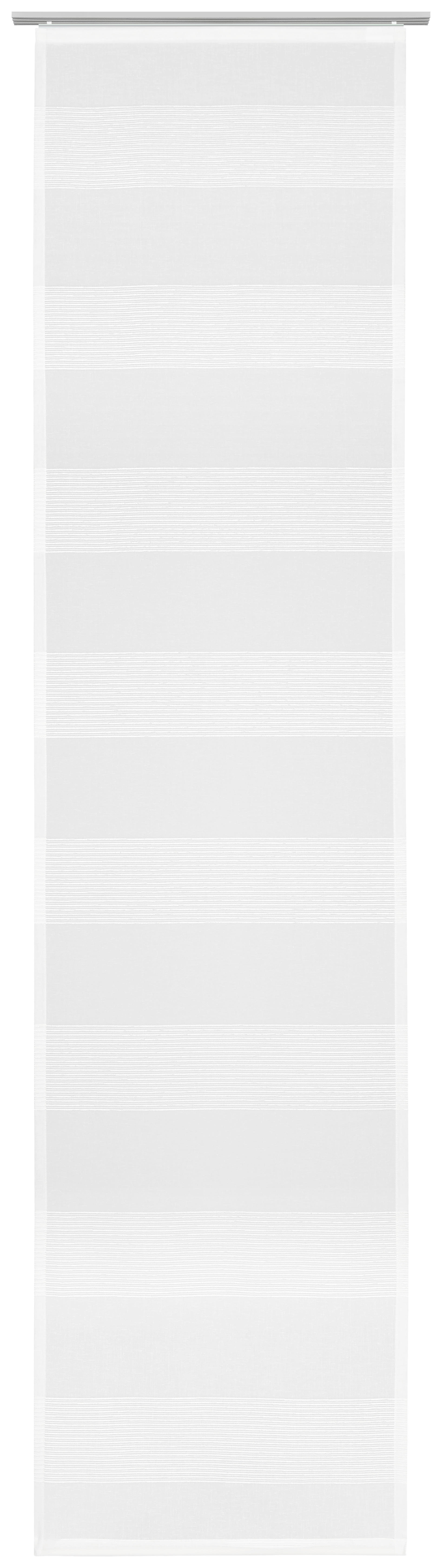 FLÄCHENVORHANG   halbtransparent  60/245 cm   - Weiß, Basics, Textil (60/245cm) - Novel