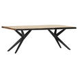 TISCHPLATTE      - Akaziefarben, Design, Holz (220/100/5cm) - Landscape