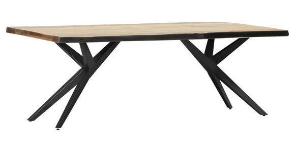 TISCHPLATTE      - Akaziefarben, Design, Holz (220/100/5cm) - Landscape