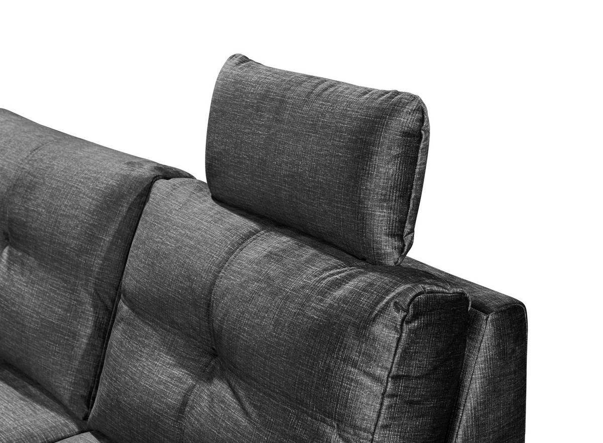 WOHNLANDSCHAFT Schwarz Mikrovelours  - Schwarz, KONVENTIONELL, Kunststoff/Textil (217/334/127cm) - Carryhome