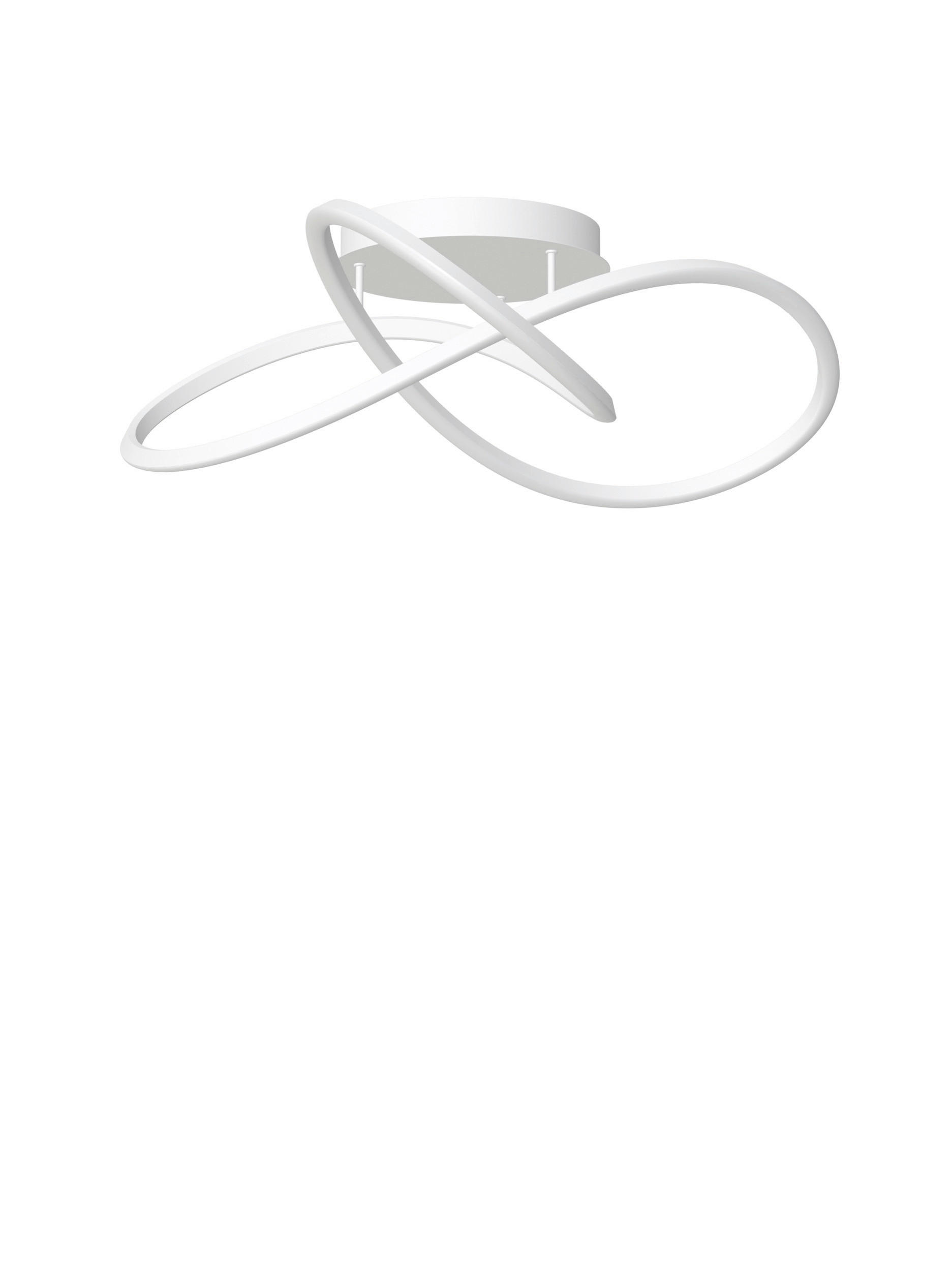 LED-DECKENLEUCHTE 83/25 cm   - Weiß, Design, Kunststoff/Metall (83/25cm)