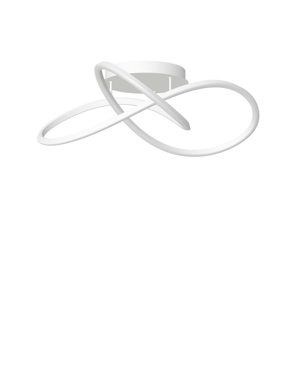 LED-DECKENLEUCHTE 83/25 cm   - Weiß, Design, Kunststoff/Metall (83/25cm)