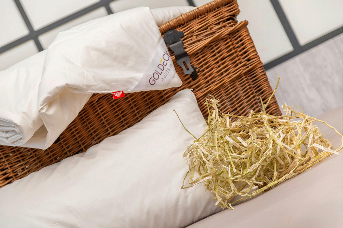 SOMMERDECKE 135-140/200 cm  - Champagner, Basics, Naturmaterialien/Textil (135-140/200cm) - Goldeck Austria