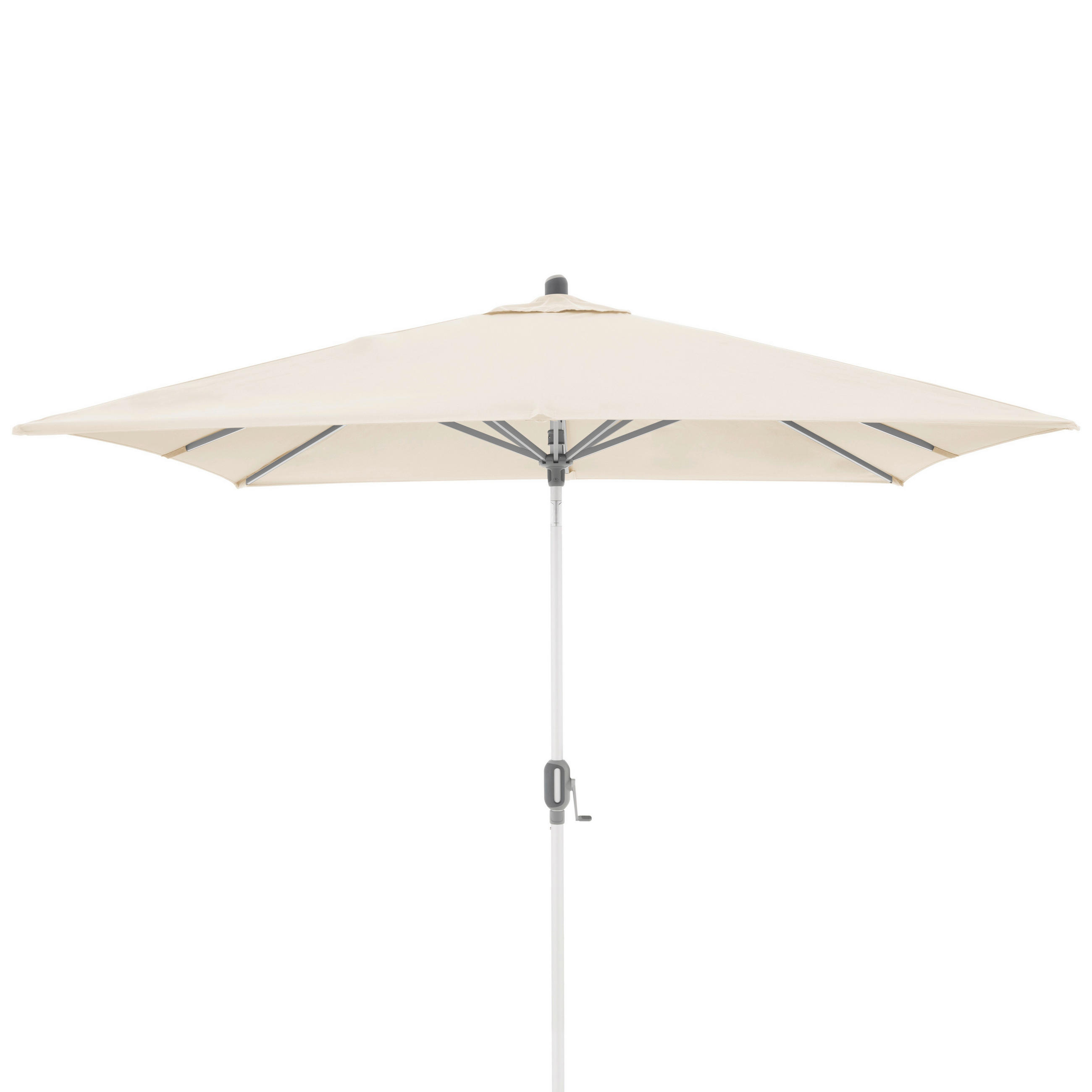 SONNENSCHIRM 240x240 cm Naturfarben  - Silberfarben/Naturfarben, KONVENTIONELL, Textil/Metall (240/240cm) - Doppler