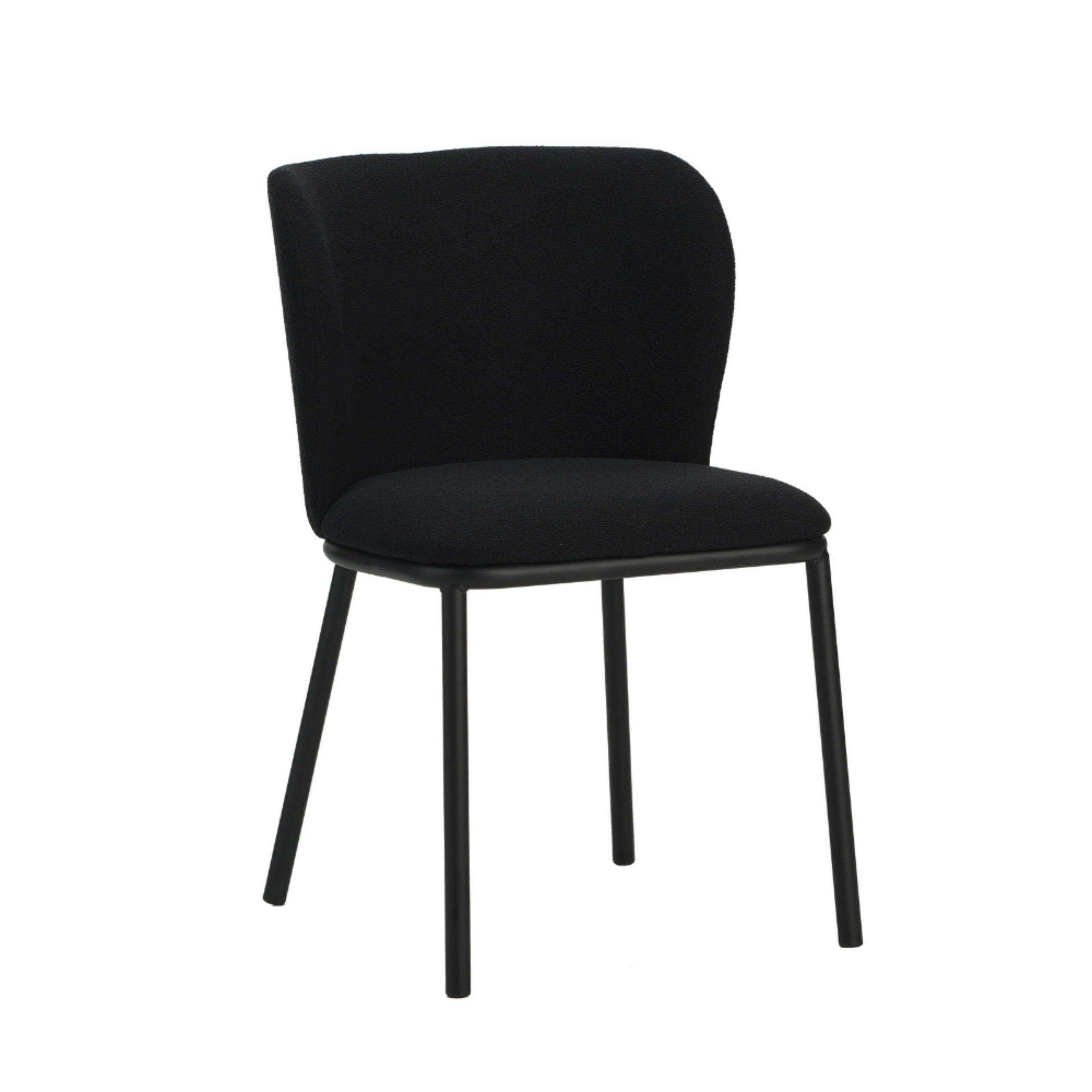 SADA ŽIDLÍ 2 kusy - černá, Moderní, kov/textil (52/80/44cm) - MID.YOU