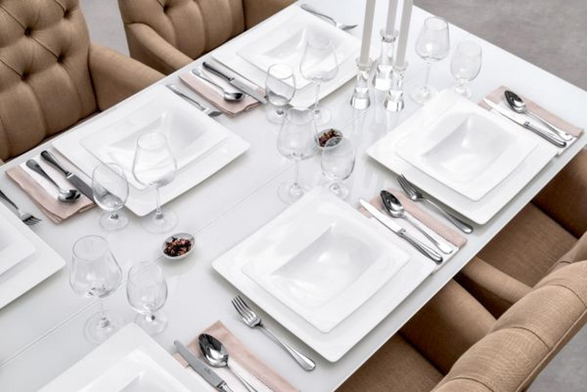 SUPPENTELLER Weiß Bone China Modern Grace  - Weiß, Basics, Keramik (24/24cm) - Villeroy & Boch