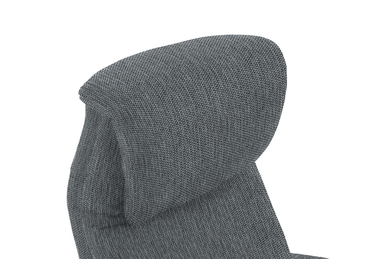 RELAXSESSEL in Textil Anthrazit  - Anthrazit/Schwarz, Design, Textil/Metall (77/115/89cm) - Pure Home Comfort