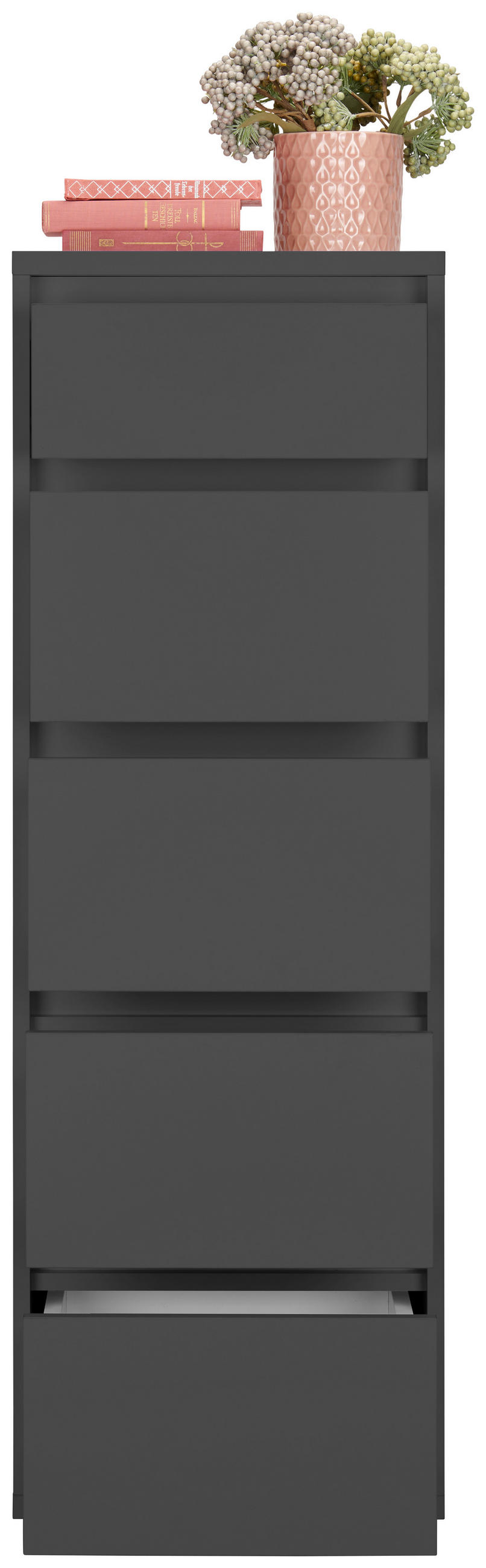 KOMMODE  in 40,1/120/48 cm  - Anthrazit, Design, Holzwerkstoff/Kunststoff (40,1/120/48cm) - Carryhome