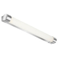 SVÍTIDLO NAD ZRCADLO, 59,2/6,7/5,4 cm - bílá/barvy chromu, Design, kov/plast (59,2/6,7/5,4cm)