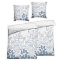 Bettwäsche 2er Set 4-teilig Flanell 135/200 cm  - Dunkelblau, Design, Textil (135/200cm) - Florella