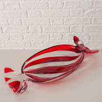 DEKOSCHALE - Rot/Weiß, Basics, Glas (34,5/15,3/4cm) - X-Mas