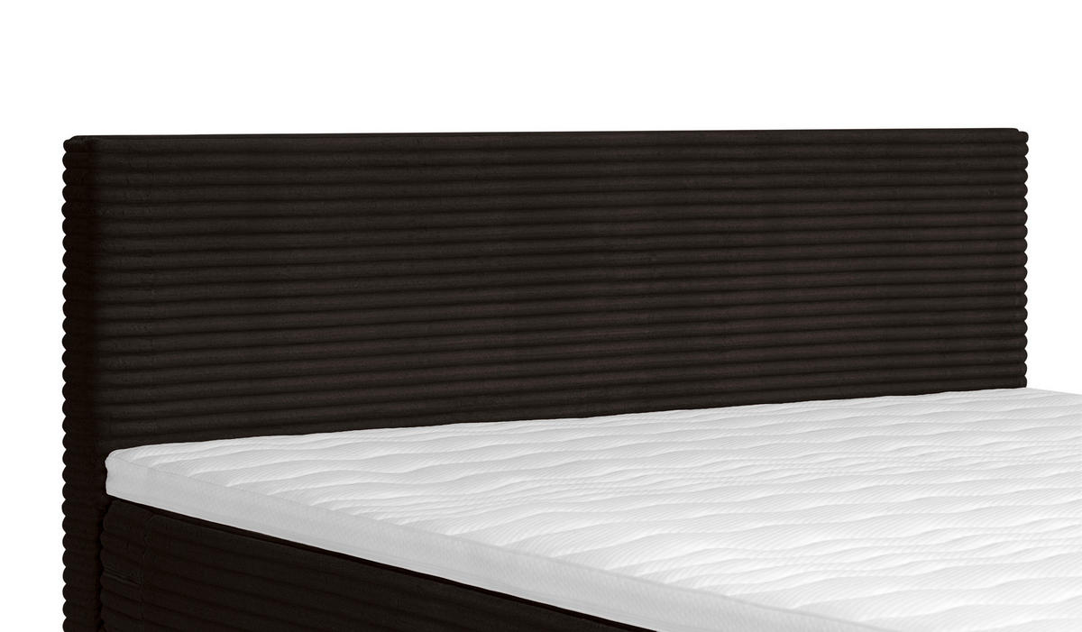 BOXBETT 140/200 cm,  in Braun,  - Schwarz/Braun, Basics, Holz/Kunststoff (140/200cm) - Livetastic