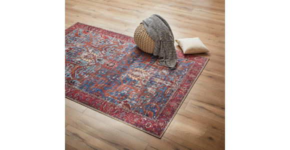 VINTAGE-TEPPICH 160/230 cm Azeri Antique Blau, Rot  - Blau/Rot, LIFESTYLE, Textil (160/230cm) - Novel